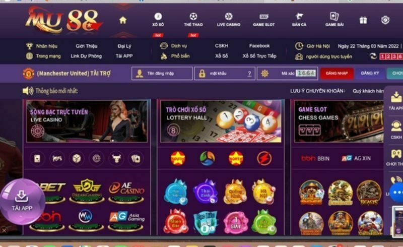 Điều khoản cá cược tại MU88 casino